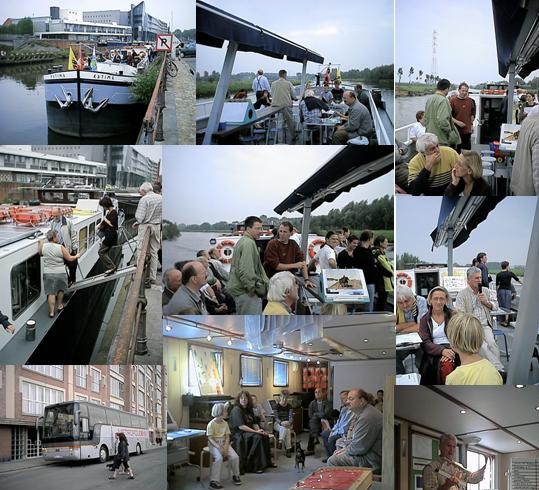 impressie tocht met milieuboot op 14/09/2002